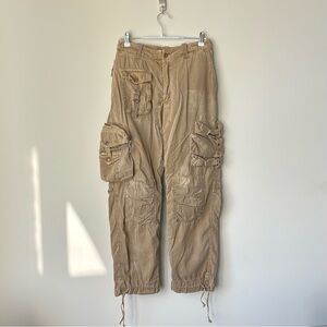 Vintage Polo Ralph Lauren Combat Trousers 35 x 31 Paratrooper Cargo Utility